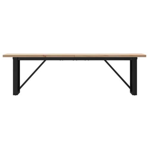 Stolić za kavu O-oblika 160x40x45,5 cm od borovine i čelik - 160 x 40 x 45.5 cm 1 O-oblik O-okvir Cijena