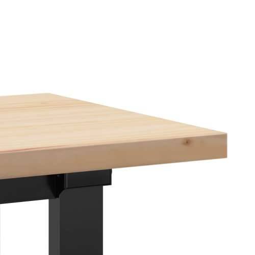 Stolić za kavu O-oblika 160x40x45,5 cm od borovine i čelik - 160 x 40 x 45.5 cm 1 O-oblik O-okvir Cijena