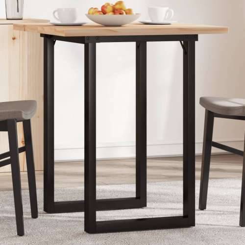 Blagovaonski stol O-oblika 60x60x75,5 cm od borovine i željeza Cijena