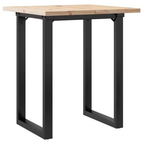 Blagovaonski stol O-oblika 60x60x75,5 cm od borovine i željeza Cijena