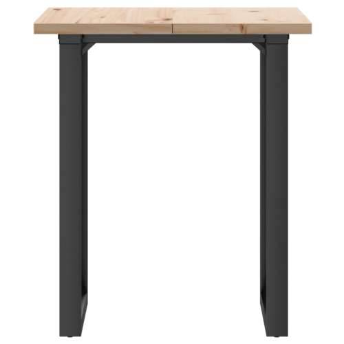 Blagovaonski stol O-oblika 60x60x75,5 cm od borovine i željeza Cijena