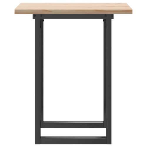Blagovaonski stol O-oblika 60x60x75,5 cm od borovine i željeza Cijena