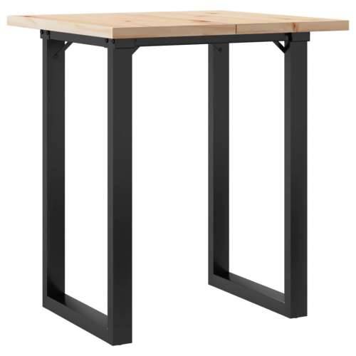 Blagovaonski stol O-oblika 60x60x75,5 cm od borovine i željeza Cijena