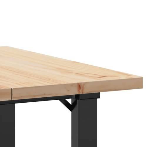 Blagovaonski stol O-oblika 60x60x75,5 cm od borovine i željeza Cijena