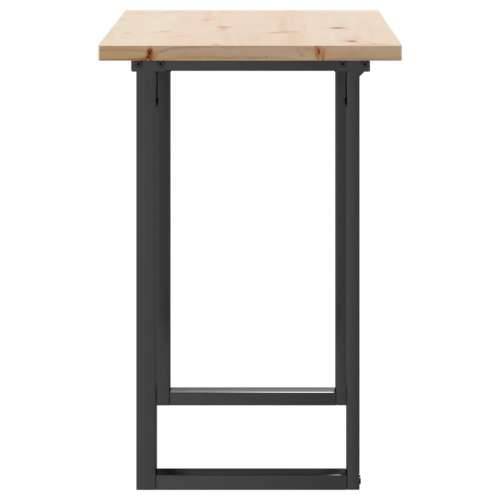Blagovaonski stol O-oblika 100x50x75,5 cm od borovine i čelik - 100 x 50 x 75.5 cm 1 O-oblik O-okvir Cijena