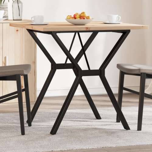 Blagovaonski stol Y-oblika 80x80x75,5 cm od borovine i čelik - 80 x 80 x 75.5 cm 1 Oblik slova Y y-okvir Cijena