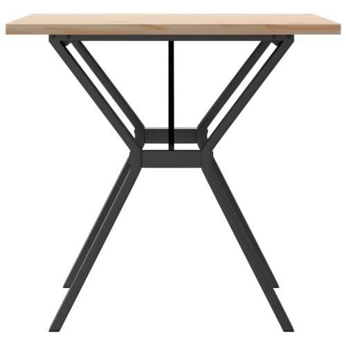 Blagovaonski stol Y-oblika 80x80x75,5 cm od borovine i čelik - 80 x 80 x 75.5 cm 1 Oblik slova Y y-okvir Cijena