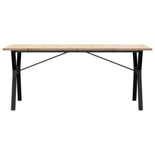 Blagovaonski stol Y-oblika 180x90x75,5 cm od borovine i čelik - 180 x 90 x 75.5 cm 1 Oblik slova Y y-okvir Cijena