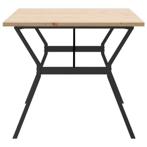 Blagovaonski stol Y-oblika 180x90x75,5 cm od borovine i čelik - 180 x 90 x 75.5 cm 1 Oblik slova Y y-okvir Cijena