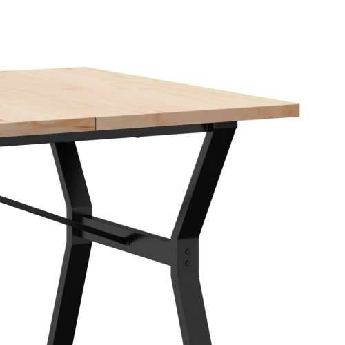 Blagovaonski stol Y-oblika 180x90x75,5 cm od borovine i čelik - 180 x 90 x 75.5 cm 1 Oblik slova Y y-okvir Cijena