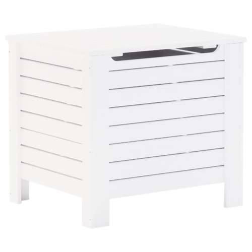 Kutija za pohranu s poklopcem RANA bijela 60x49x54 cm borovina - Bijela 60 x 49 x 54 cm 1 vodoravne pruge Cijena