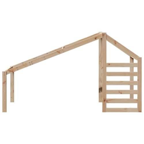 Krov za dječji krevet 198 x 87 x 113 cm od masivne borovine - Prirodna 198 x 87 x 113 cm Cijena