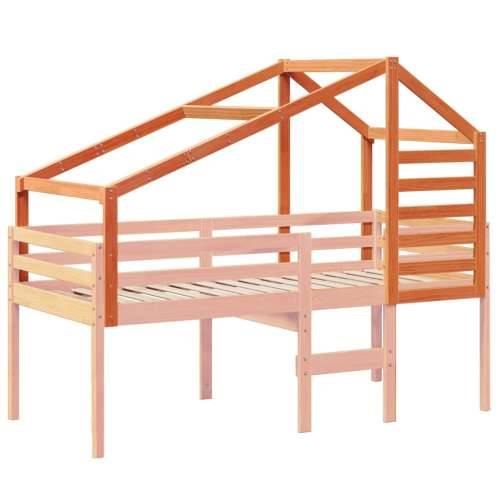 Krov za dječji krevet voštano smeđi 198 x 97 x 113 cm borovina - Voštano smeđa 198 x 97 x 113 cm Cijena