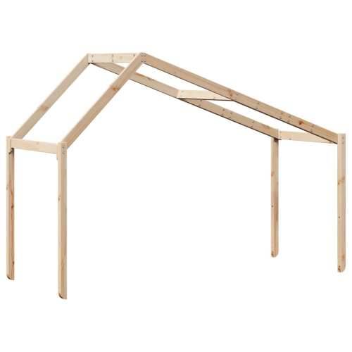 Krov za dječji krevet 213 x 95,5 x 144,5 cm od masivne borovine - Prirodna 213 x 95.5 x 144.5 cm Cijena