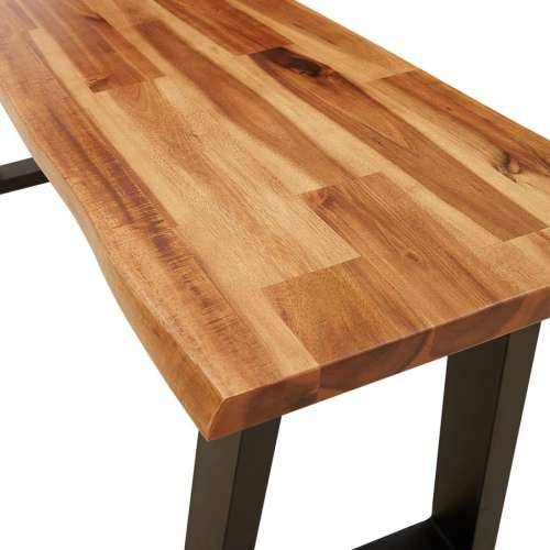 3-dijelni blagovaonski set sa živim rubom masivno drvo bagrema - 110 cm 3 Cijena