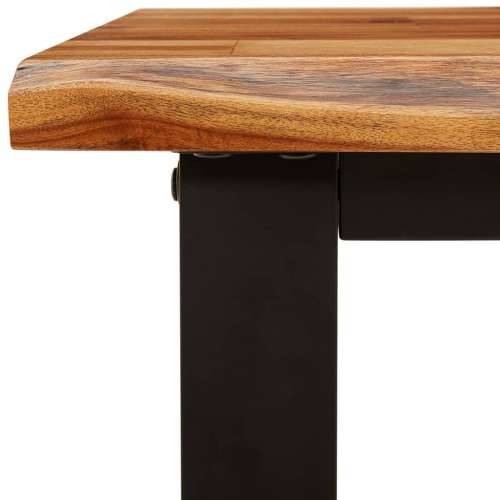 3-dijelni blagovaonski set sa živim rubom masivno drvo bagrema - 110 cm 3 Cijena