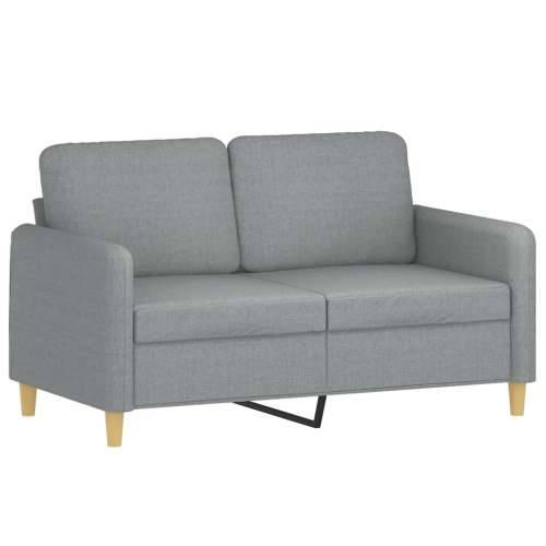 3-dijelni set sofa s jastucima svjetlosivi od tkanine - Svjetlosiva S osloncem za noge Cijena