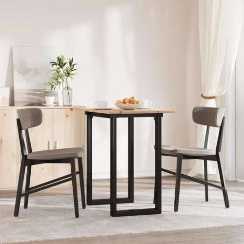 Blagovaonski stol O-oblika 80x50x75 cm od borovine i čelik - 80 x 50 x 75 cm 1 O-oblik O-okvir Cijena