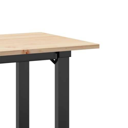 Blagovaonski stol O-oblika 80x50x75 cm od borovine i čelik - 80 x 50 x 75 cm 1 O-oblik O-okvir Cijena