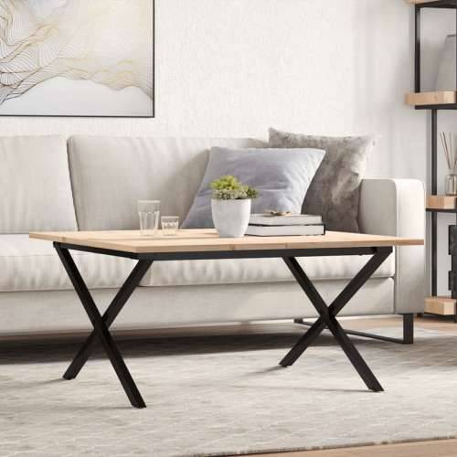 Stolić za kavu X-oblika 90x90x45 cm borovina i čelik - 90 x 90 x 45 cm 1 Oblik slova X x-okvir Cijena