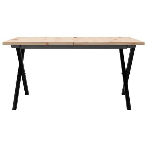 Stolić za kavu X-oblika 90x90x45 cm borovina i čelik - 90 x 90 x 45 cm 1 Oblik slova X x-okvir Cijena