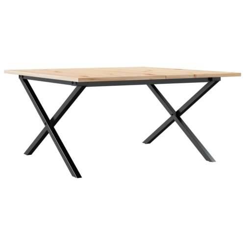 Stolić za kavu X-oblika 90x90x45 cm borovina i čelik - 90 x 90 x 45 cm 1 Oblik slova X x-okvir Cijena