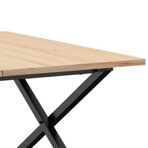 Stolić za kavu X-oblika 90x90x45 cm borovina i čelik - 90 x 90 x 45 cm 1 Oblik slova X x-okvir Cijena