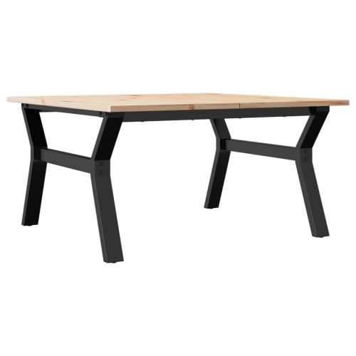 Stolić za kavu Y-oblika 90x90x45 cm borovina i čelik - 90 x 90 x 45 cm 1 Oblik slova Y y-okvir Cijena