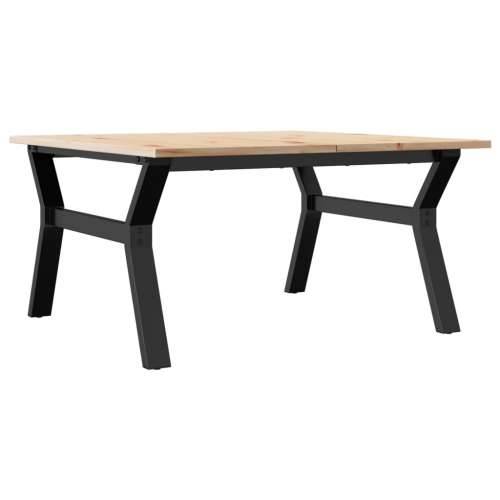 Stolić za kavu Y-oblika 90x90x45 cm borovina i čelik - 90 x 90 x 45 cm 1 Oblik slova Y y-okvir Cijena