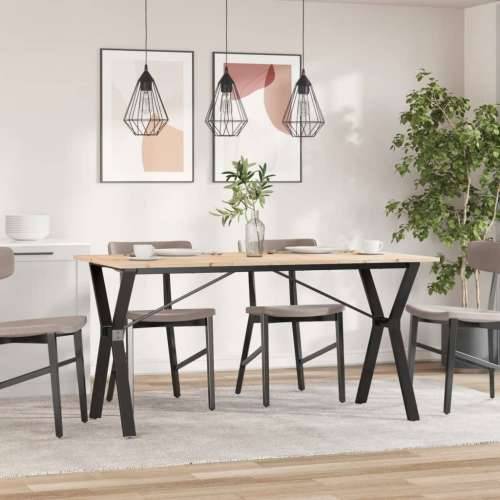 Blagovaonski stol Y-oblika 160x80x75 cm od borovine i čelik - 160 x 80 x 75 cm 1 Oblik slova Y y-okvir Cijena