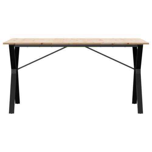 Blagovaonski stol Y-oblika 160x80x75 cm od borovine i čelik - 160 x 80 x 75 cm 1 Oblik slova Y y-okvir Cijena