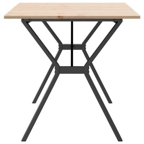 Blagovaonski stol Y-oblika 160x80x75 cm od borovine i čelik - 160 x 80 x 75 cm 1 Oblik slova Y y-okvir Cijena