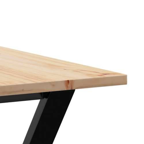 Blagovaonski stol Y-oblika 160x80x75 cm od borovine i čelik - 160 x 80 x 75 cm 1 Oblik slova Y y-okvir Cijena