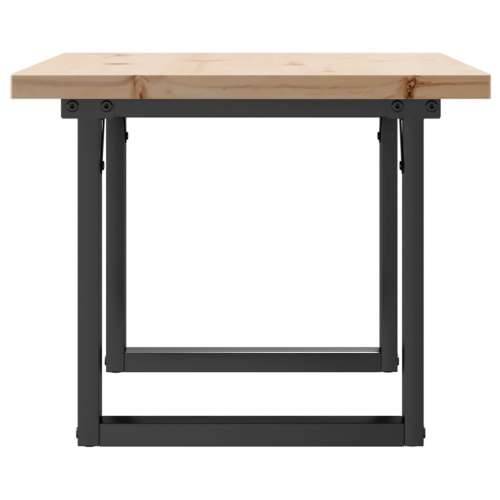 Stolić za kavu O-oblika 80x50x40,5 cm od borovine i čelik - 80 x 50 x 40.5 cm 1 O-oblik O-okvir Cijena