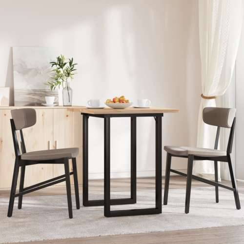 Blagovaonski stol O-oblika 70x70x75,5 cm od borovine i čelik - 70 x 70 x 75.5 cm 1 O-oblik O-okvir Cijena