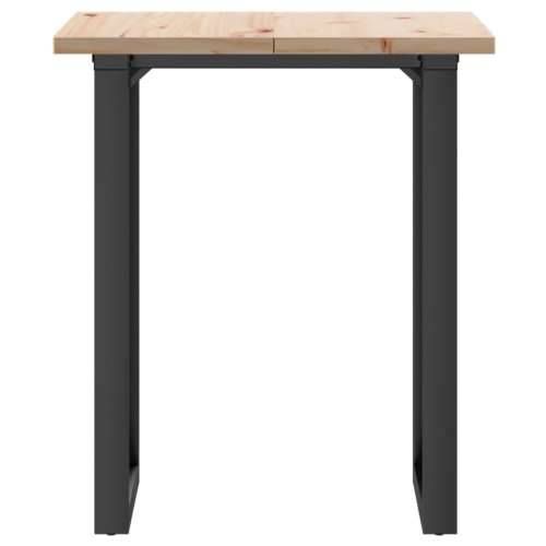 Blagovaonski stol O-oblika 70x70x75,5 cm od borovine i čelik - 70 x 70 x 75.5 cm 1 O-oblik O-okvir Cijena