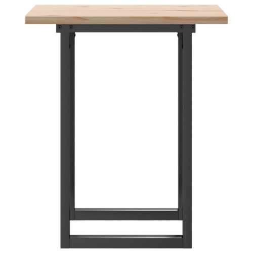 Blagovaonski stol O-oblika 70x70x75,5 cm od borovine i čelik - 70 x 70 x 75.5 cm 1 O-oblik O-okvir Cijena