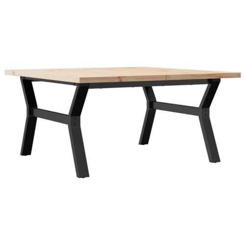 Stolić za kavu Y-oblika 90x90x45,5 cm od borovine i čelik - 90 x 90 x 45.5 cm 1 Oblik slova Y y-okvir Cijena