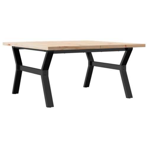 Stolić za kavu Y-oblika 90x90x45,5 cm od borovine i čelik - 90 x 90 x 45.5 cm 1 Oblik slova Y y-okvir Cijena