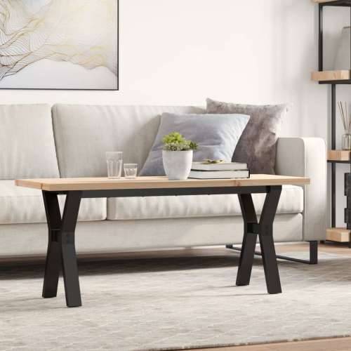 Stolić za kavu Y-oblika 110x40x45,5 cm od borovine i čelik - 110 x 40 x 45.5 cm 1 Oblik slova Y y-okvir Cijena