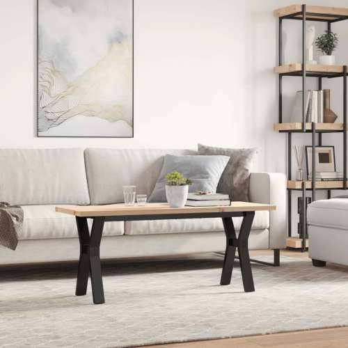 Stolić za kavu Y-oblika 110x40x45,5 cm od borovine i čelik - 110 x 40 x 45.5 cm 1 Oblik slova Y y-okvir Cijena