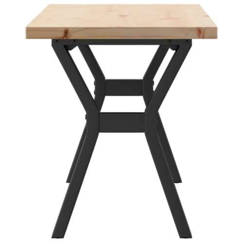 Stolić za kavu Y-oblika 110x40x45,5 cm od borovine i čelik - 110 x 40 x 45.5 cm 1 Oblik slova Y y-okvir Cijena