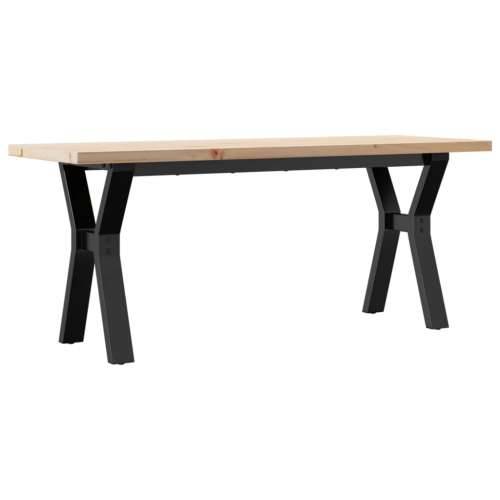 Stolić za kavu Y-oblika 110x40x45,5 cm od borovine i čelik - 110 x 40 x 45.5 cm 1 Oblik slova Y y-okvir Cijena