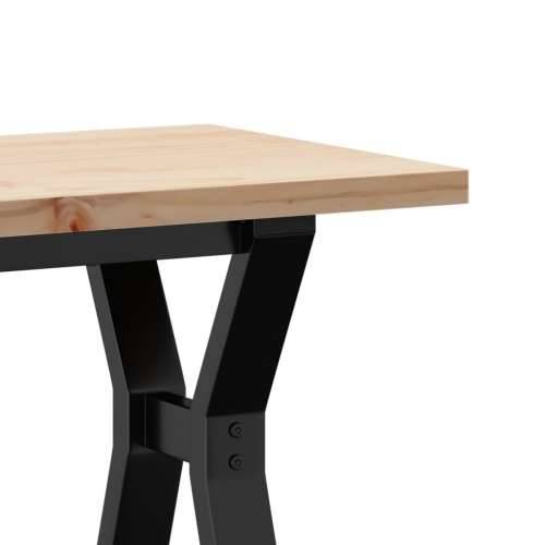 Stolić za kavu Y-oblika 110x40x45,5 cm od borovine i čelik - 110 x 40 x 45.5 cm 1 Oblik slova Y y-okvir Cijena