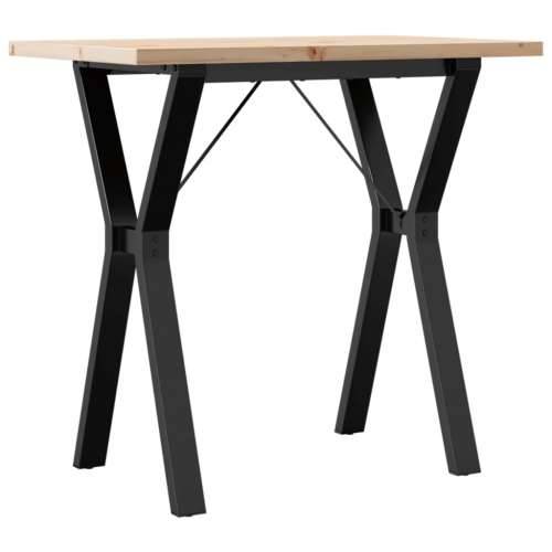 Blagovaonski stol Y-oblika 80x50x75,5 cm od borovine i čelik - 80 x 50 x 75.5 cm 1 Oblik slova Y y-okvir Cijena