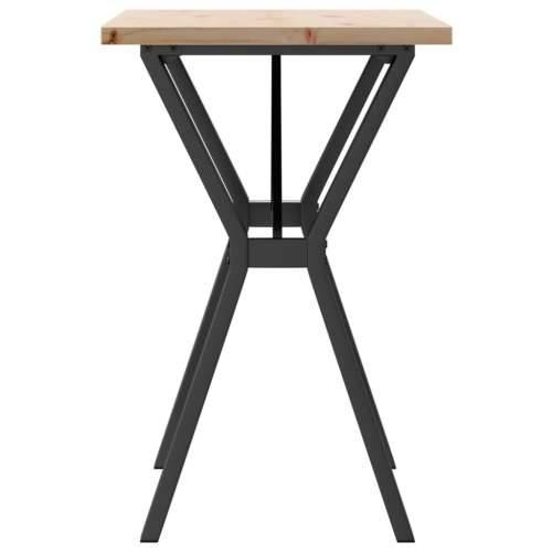 Blagovaonski stol Y-oblika 80x50x75,5 cm od borovine i čelik - 80 x 50 x 75.5 cm 1 Oblik slova Y y-okvir Cijena