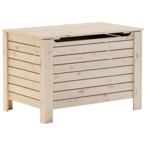 Kutija za pohranu s poklopcem RANA 80x49x54 cm masivna borovina - Prirodna 80 x 49 x 54 cm 1 vodoravne pruge Cijena