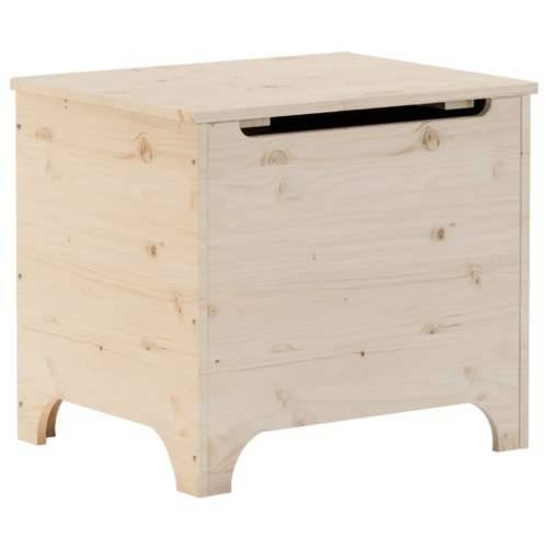 Kutija za pohranu s poklopcem RANA 60x49x54 cm masivna borovina - Prirodna 60 x 49 x 54 cm 1 Gladak dizajn Cijena