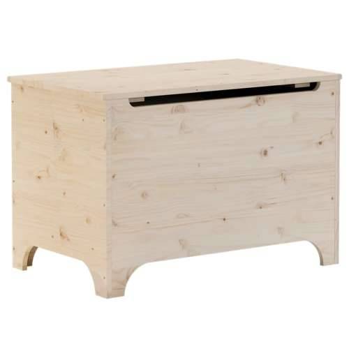 Kutija za pohranu s poklopcem RANA 80x49x54 cm masivna borovina - Prirodna 80 x 49 x 54 cm 1 Gladak dizajn Cijena