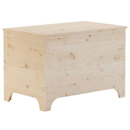 Kutija za pohranu s poklopcem RANA 80x49x54 cm masivna borovina - Prirodna 80 x 49 x 54 cm 1 Gladak dizajn Cijena